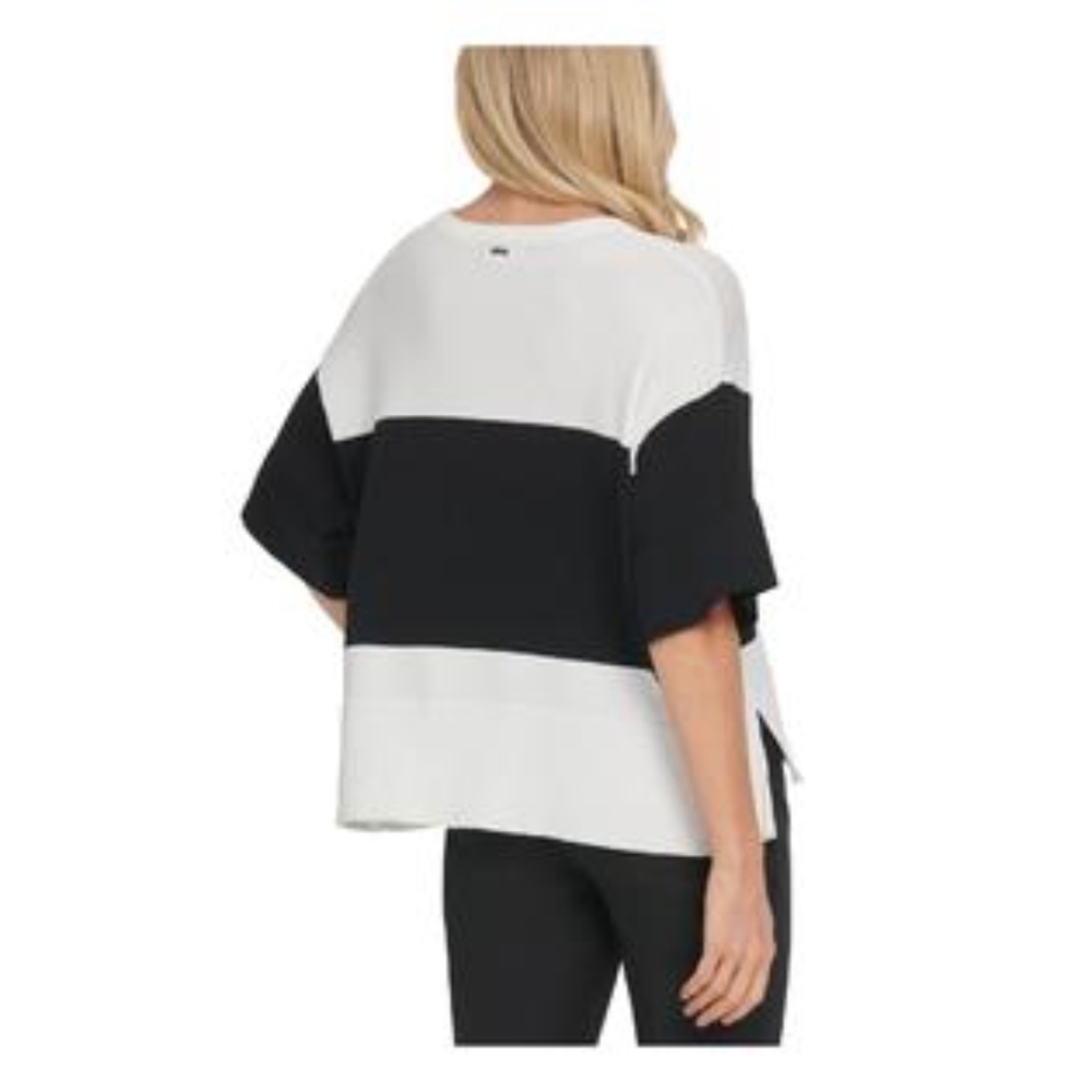 DKNY Color-Block Top - Picture 3 of 11